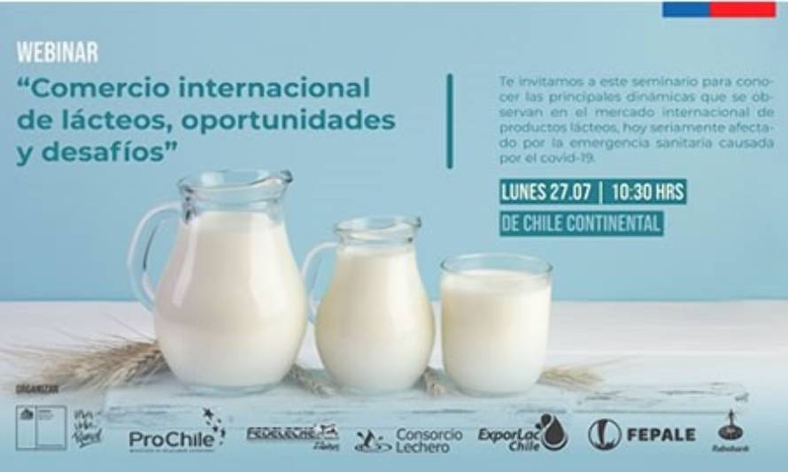 Invitan a webinar: Comercio internacional de lácteos, oportunidades y desafíos