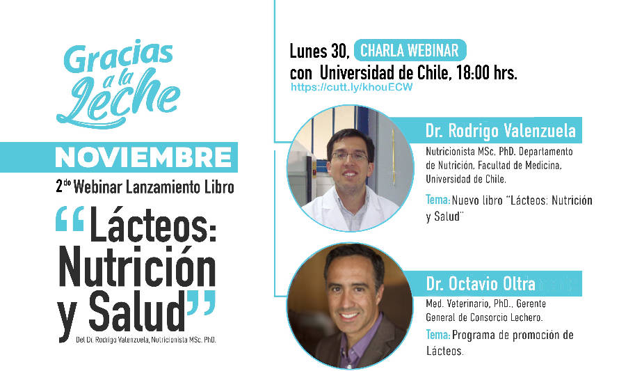 Nuevo libro “Lácteos: Nutrición y Salud” será presentado en webinar del programa Gracias a La Leche