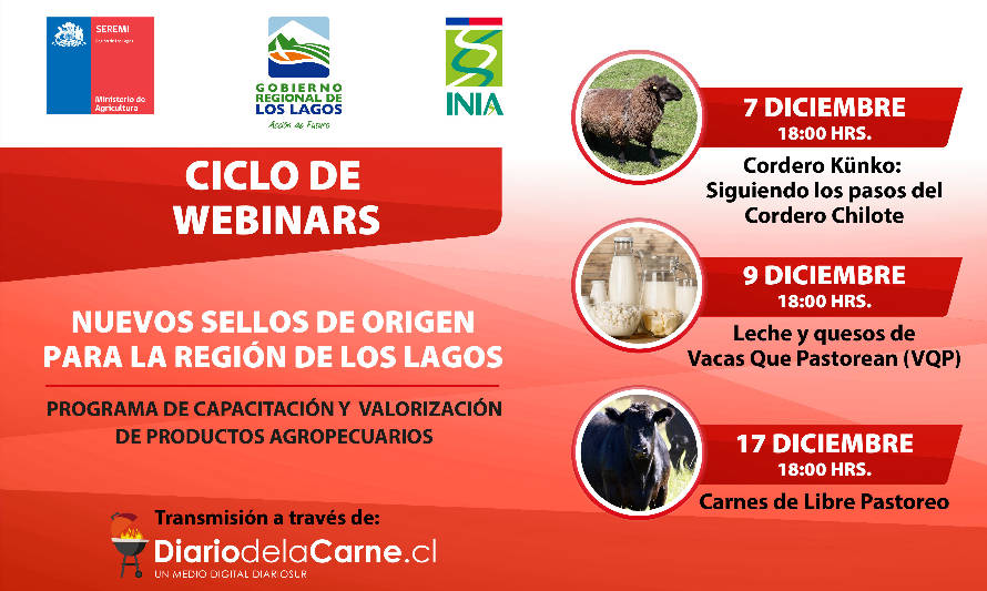 Organizan ciclo de webinars sobre nuevos sellos de origen para la Región de Los Lagos